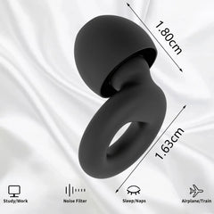 HUAK Concert Ear Plugs, High Fidelity Noise Cancelling Silicone Ear Plugs, Reusable Ear Plugs for Musicians, , Focus and Sleep